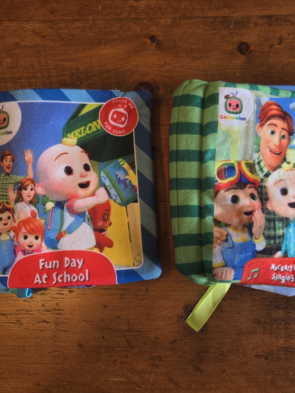 Soft Fabric Kids Book - Blue/Green